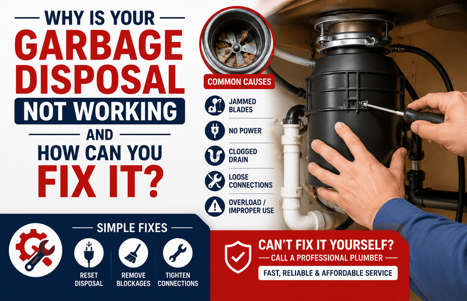 Garbage Disposal Not Working? Fast Repair Help